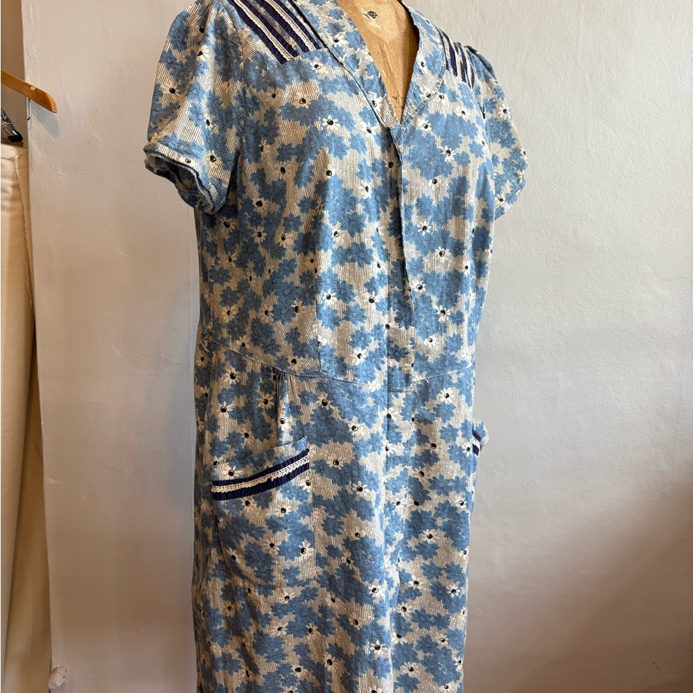 Floral Blue Dress